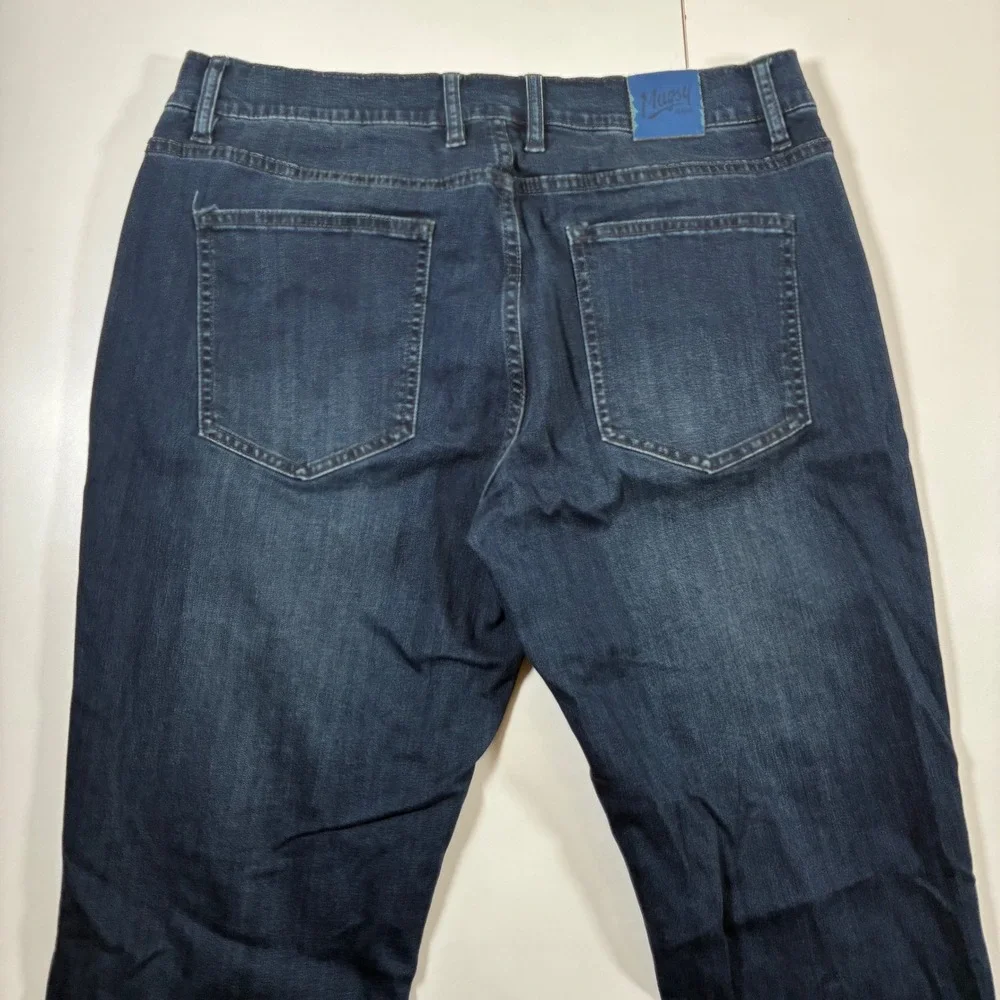 Mugsy Fultons Jeans‎ Men 34x33 Dark Wash Stretch Straight Leg (Tag 36x34)